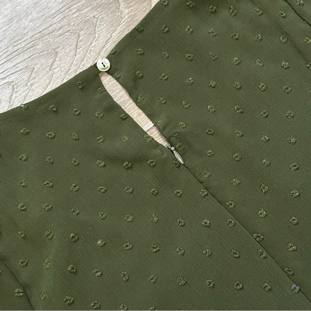 •Sold•  Altar’d State Swiss Dot Long Sleeve Tiered Mini Dress - Picture 12 of 12